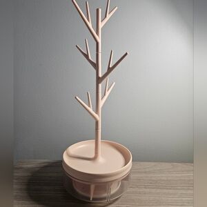 3/$25 Pink Rotating Jewelry Tree Organizer